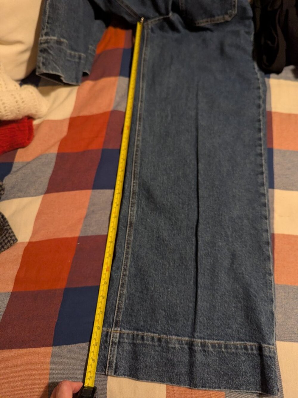 H&M NWT Wide Leg Jeans Size 14 longer inseam 31" - Picture 5 of 7